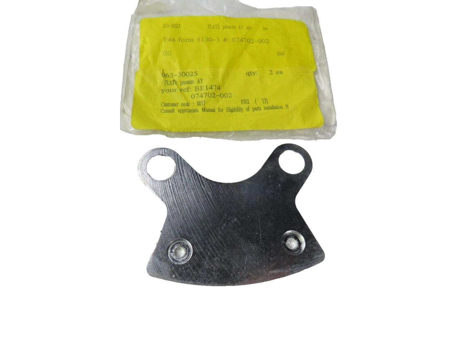 Cleveland 063-30025 Caliper Pressure Plate New