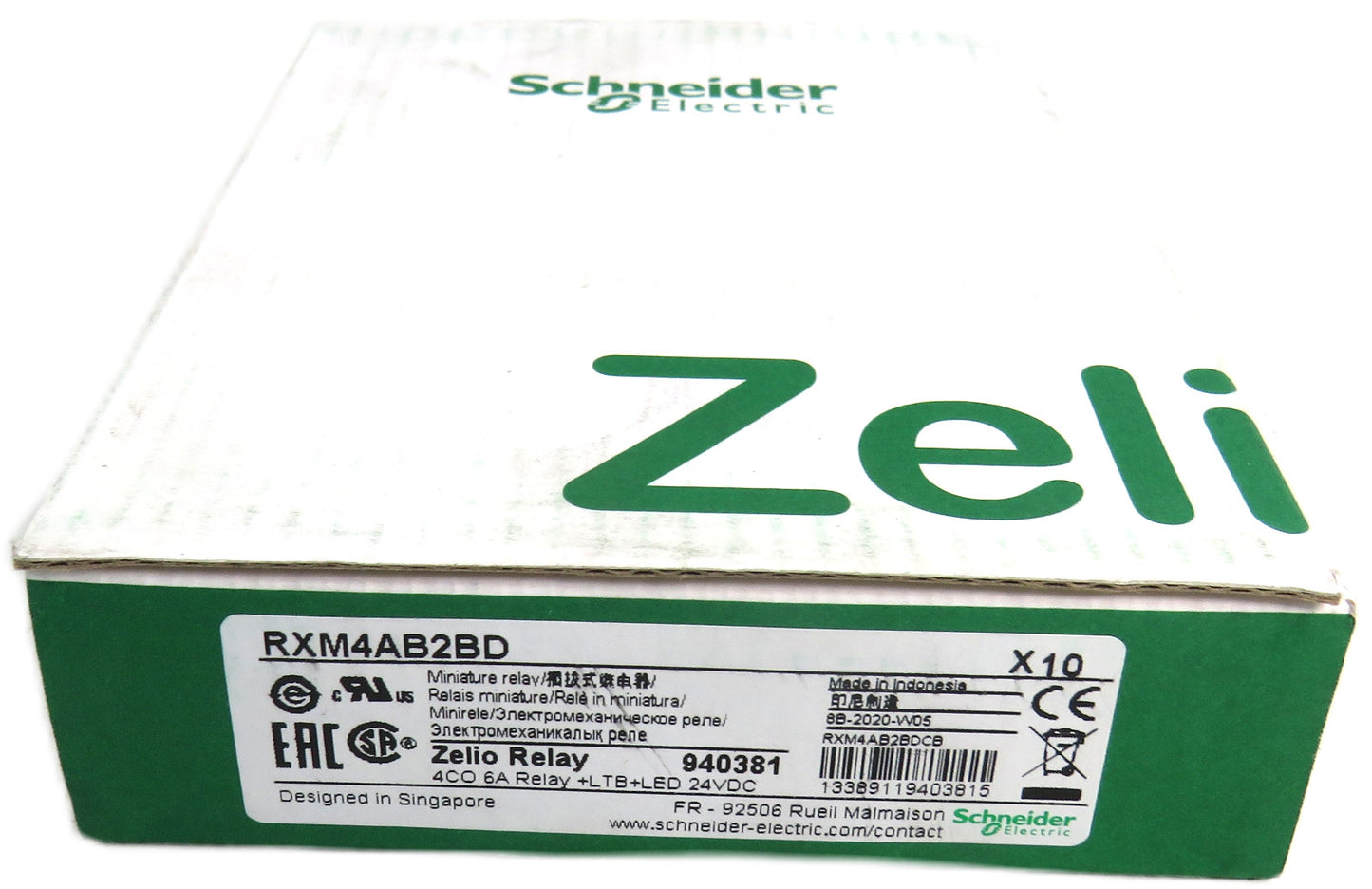 SCHNEIDER ELECTRIC RXM4AB2BD MINIATURE RELAY Lot of 7 New