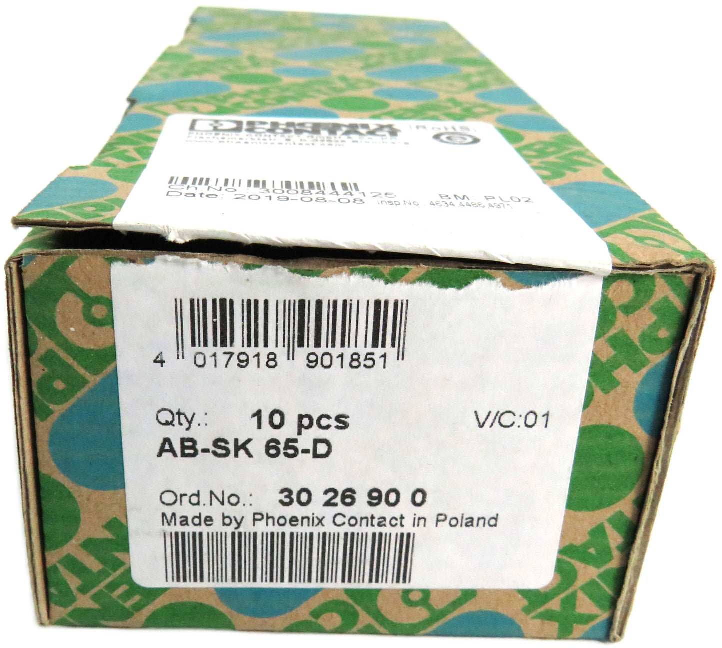 PHOENIX CONTACT 3026900 AB-SK 65-D Lot of 10 New