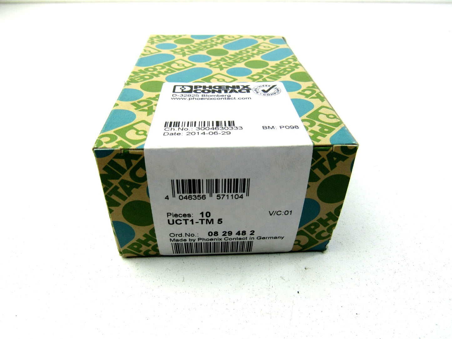 PHOENIX CONTACT 0829482 UCT1-TM 5 Lot of 10 New