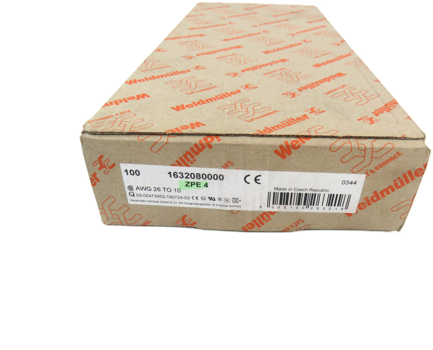 WEIDMULLER ZPE 4 1632080000 Lot of 143 New