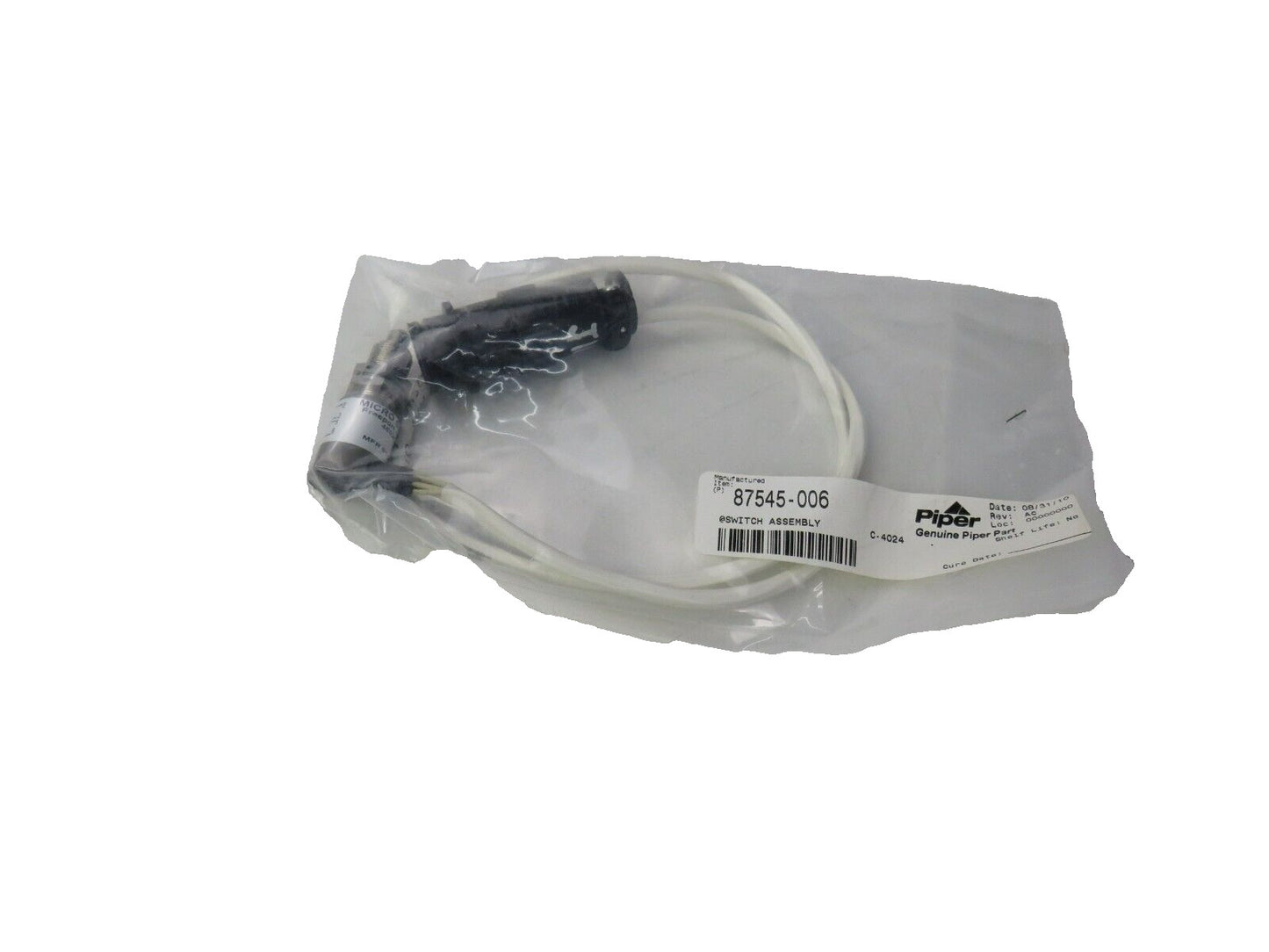 PIPER 87545-006 SWITCH ASSEMBLY New