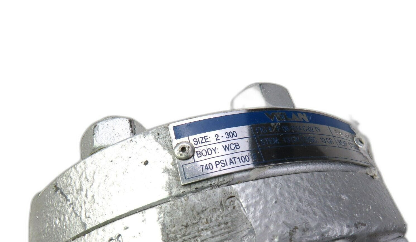 VELAN F08-1114C-02TY HECK VALVE 2" CLASS 300 New