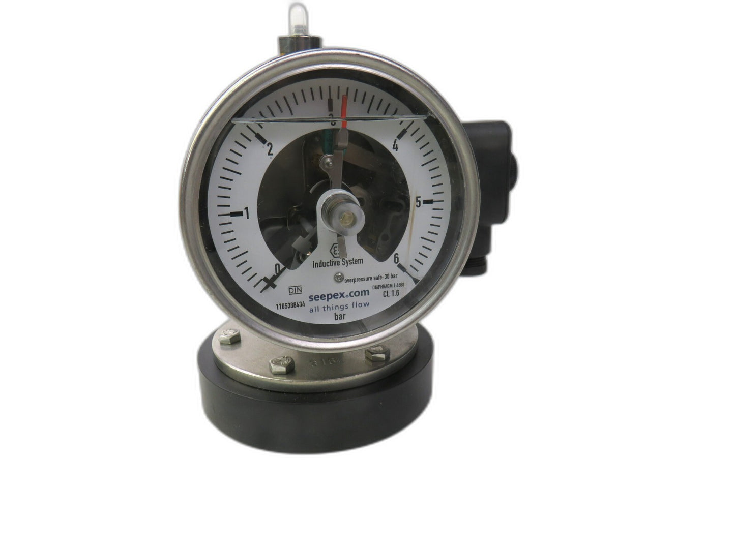 wika seepex 433.50.100l cont 831.2 pressure gauge with inductive contact New