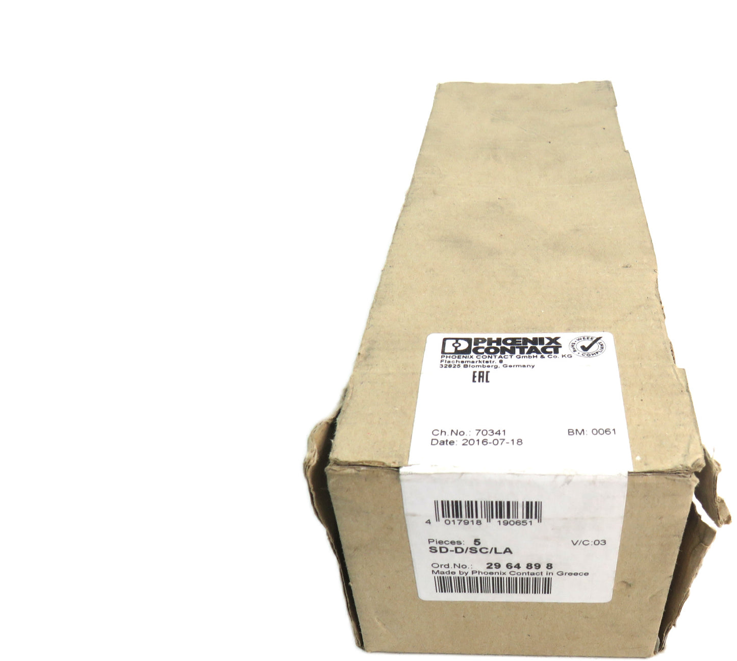 Phoenix Contact 3209536 PT 2,5-P Lot of 5 New