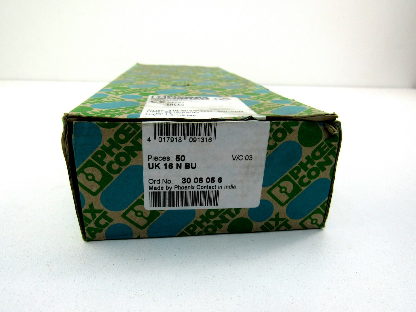 PHOENIX CONTACT UK 16 N BU 3006056 CONTACT BLOCKS New Lot of 50