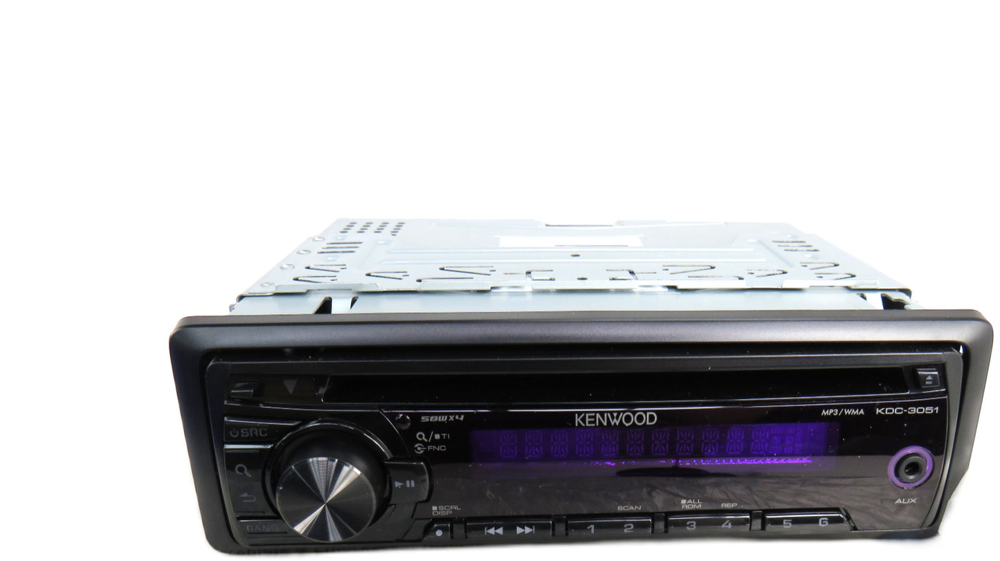 KENWOOD KDC-3051R KDC 3051 STEREO CD PLAYER HEAD UNIT AUX INPUT New