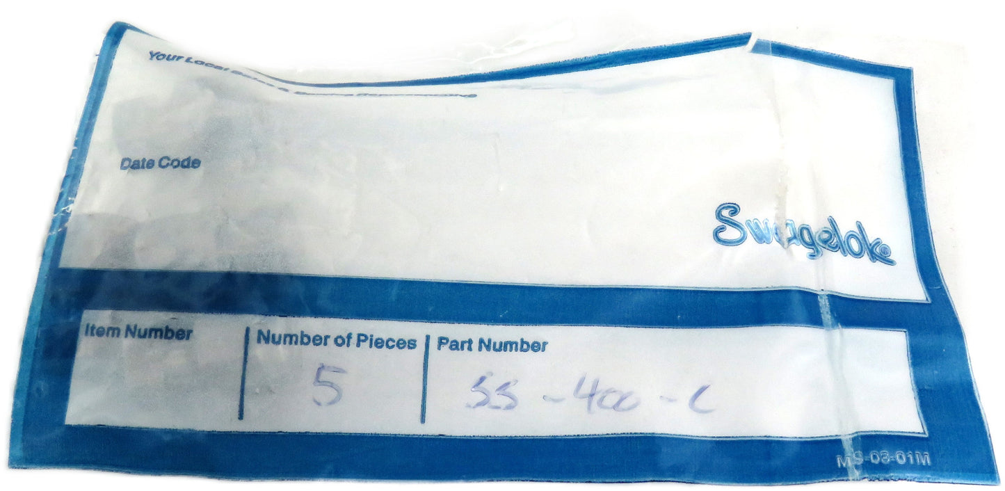 Swagelok SS-400-C Lot of 4 New