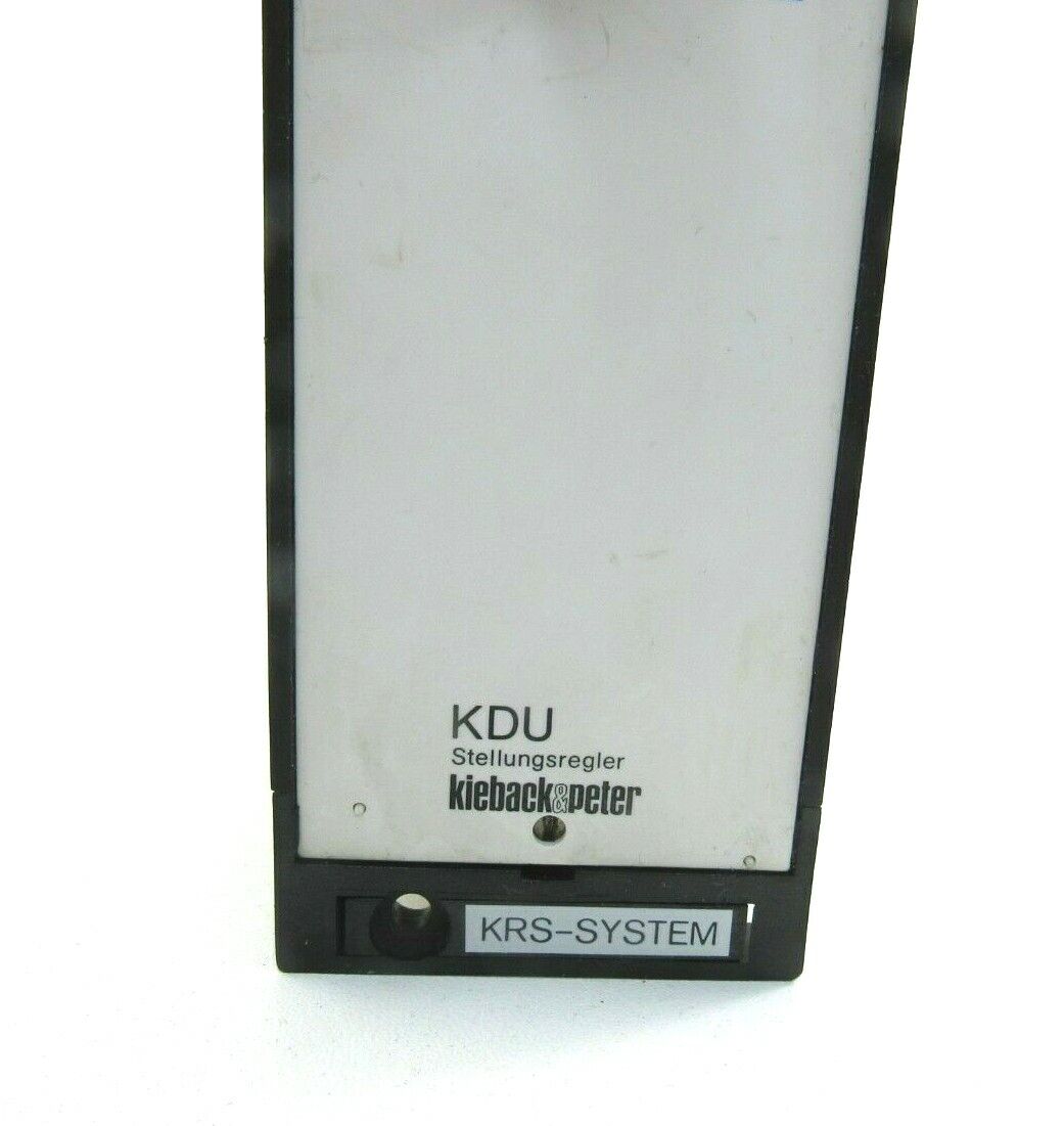 KIEBACK&PETER KDU KRS SYSTEM STELLUNGSREGLER New