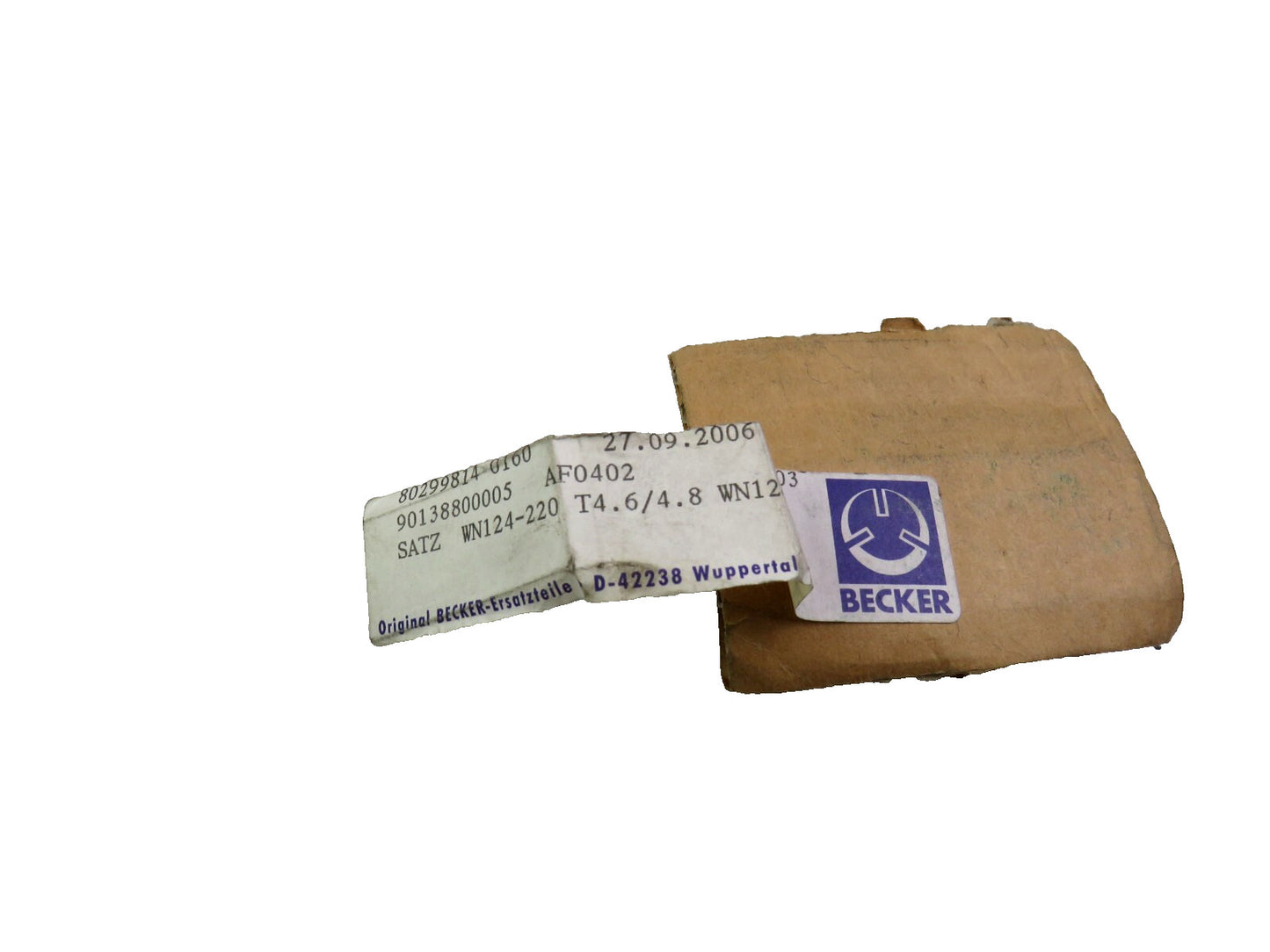 BECKER 90138800005 WN124-220 Lot of 5 New