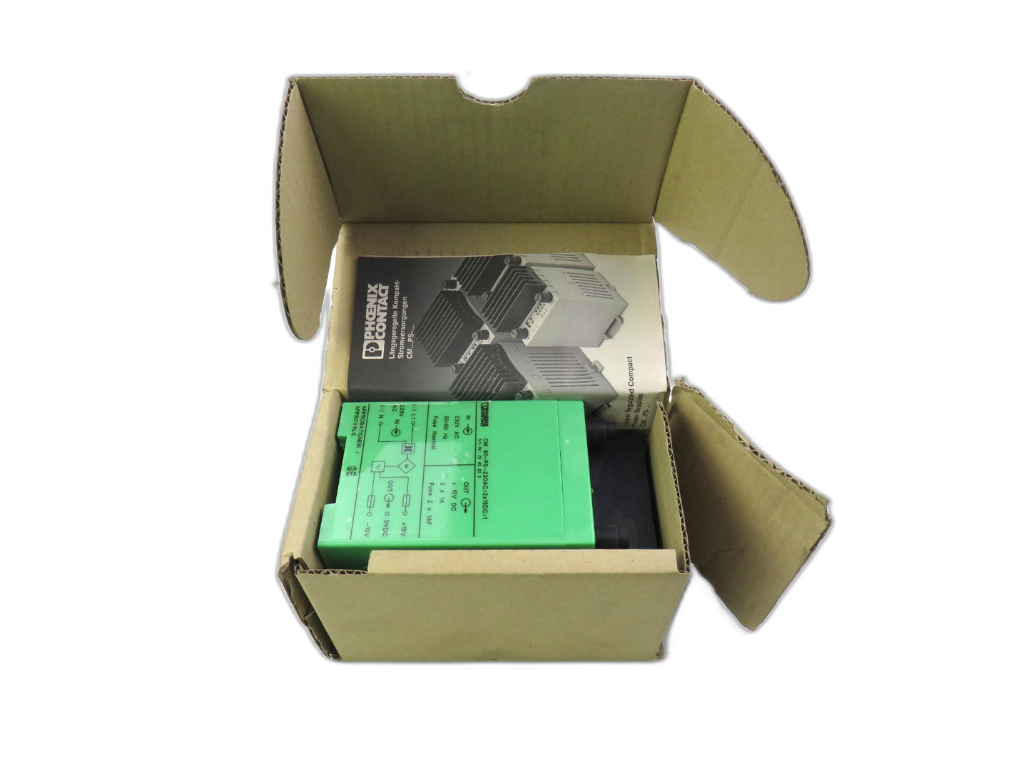 PHOENIX CONTACT 2943806 CM 90-PS-230AC/2X15DC/1 POWER SUPPLY New