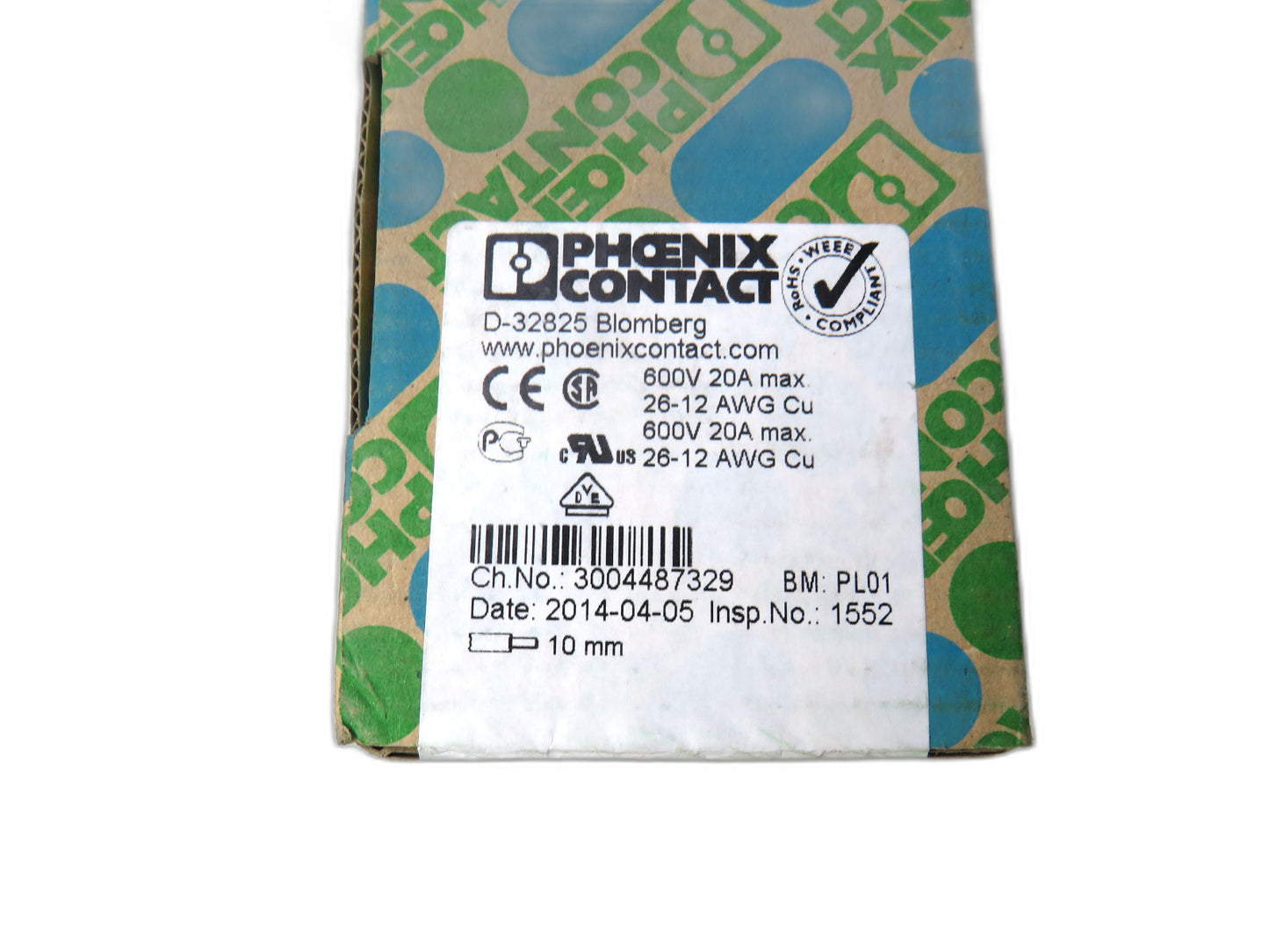 Phoenix contact 3211993 PTS 2,5-QUATTRO Lot of 50 New