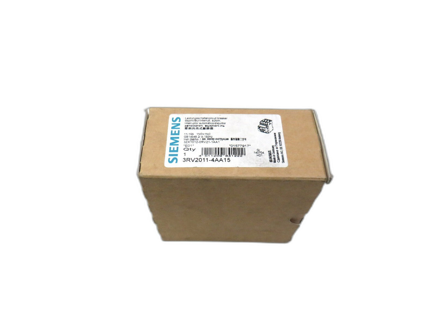 SIEMENS 3RV2011-4AA15 BREAKER New