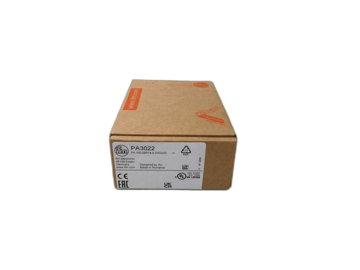 IFM PA3022 100-sbr14-a-zvg-us/ Pressure Sensor 0-1450psi 9.6-32v-dc New