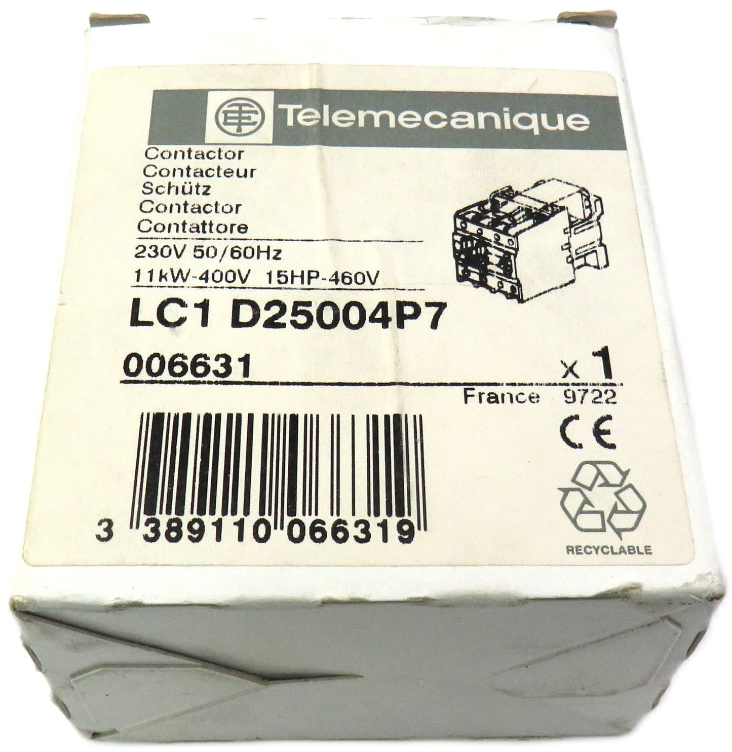 TELEMECANIQUE LC1 D25004P7 LC1D25004P7 New