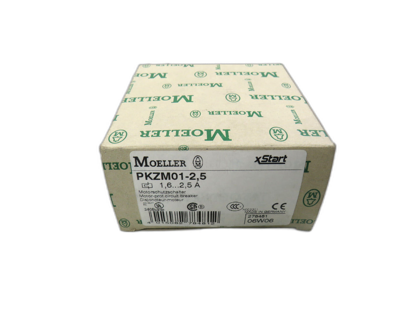 Eaton Moeller 278481 1,6 - 2,5 A ?PKZM01-2.5 New