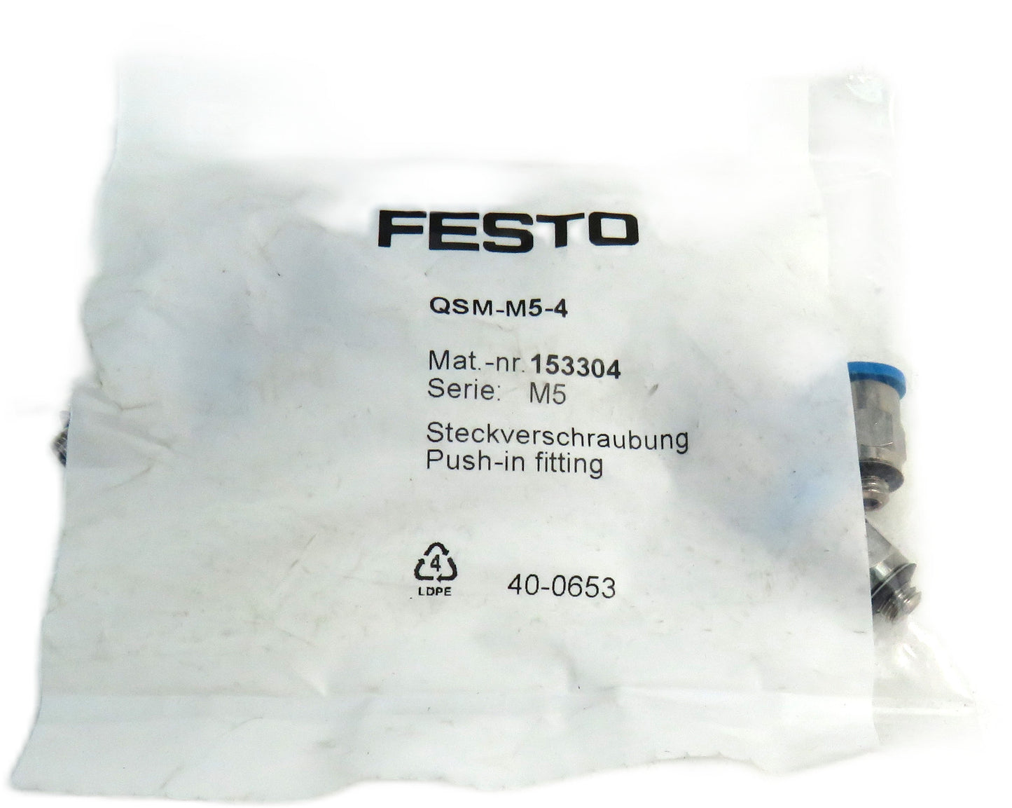 FESTO QSM-M5-4 153304 Lot of 10 New