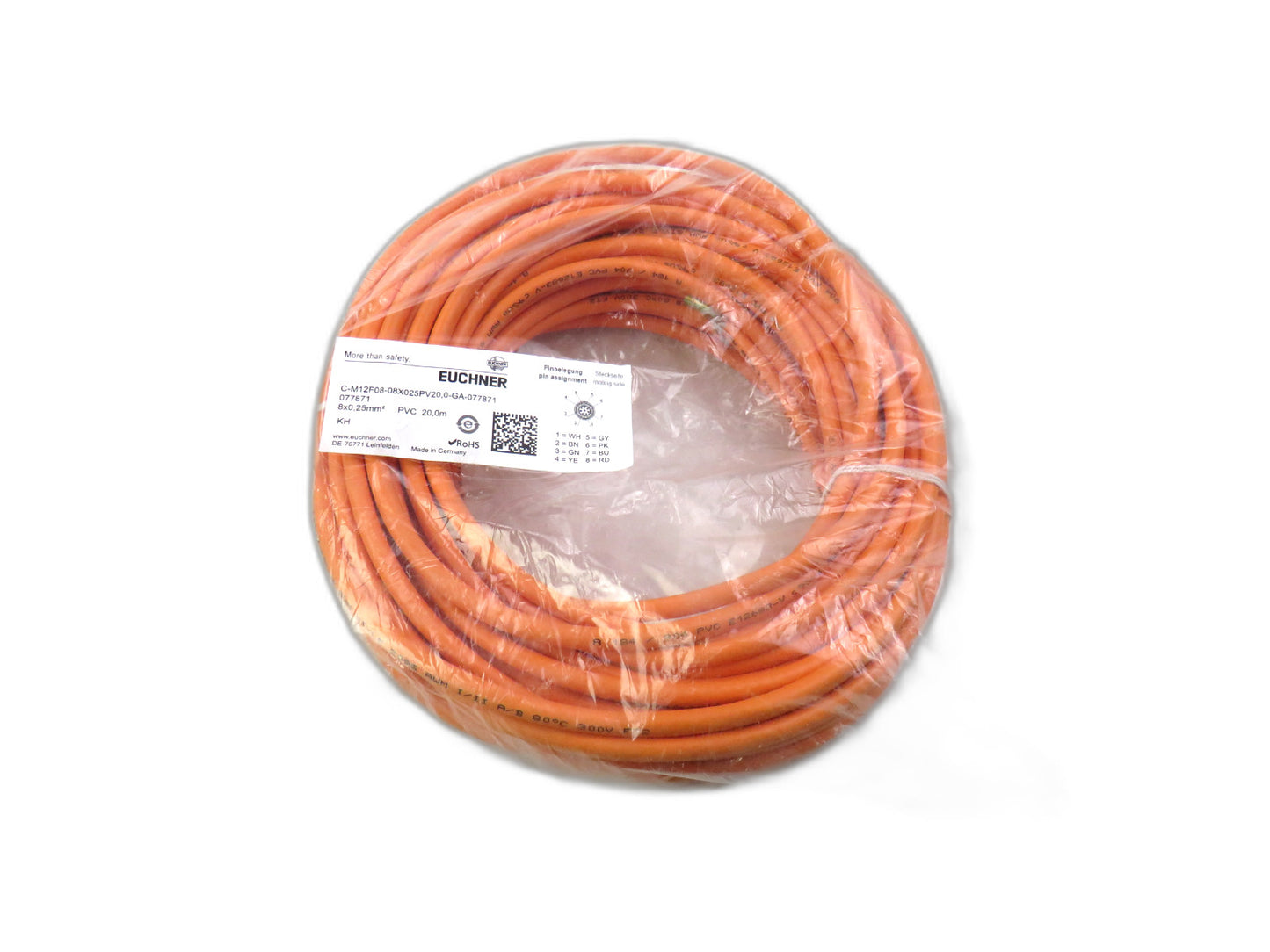 EUCHNER 77871 C-M12F08-08X025PV20,0-GA-077871 New