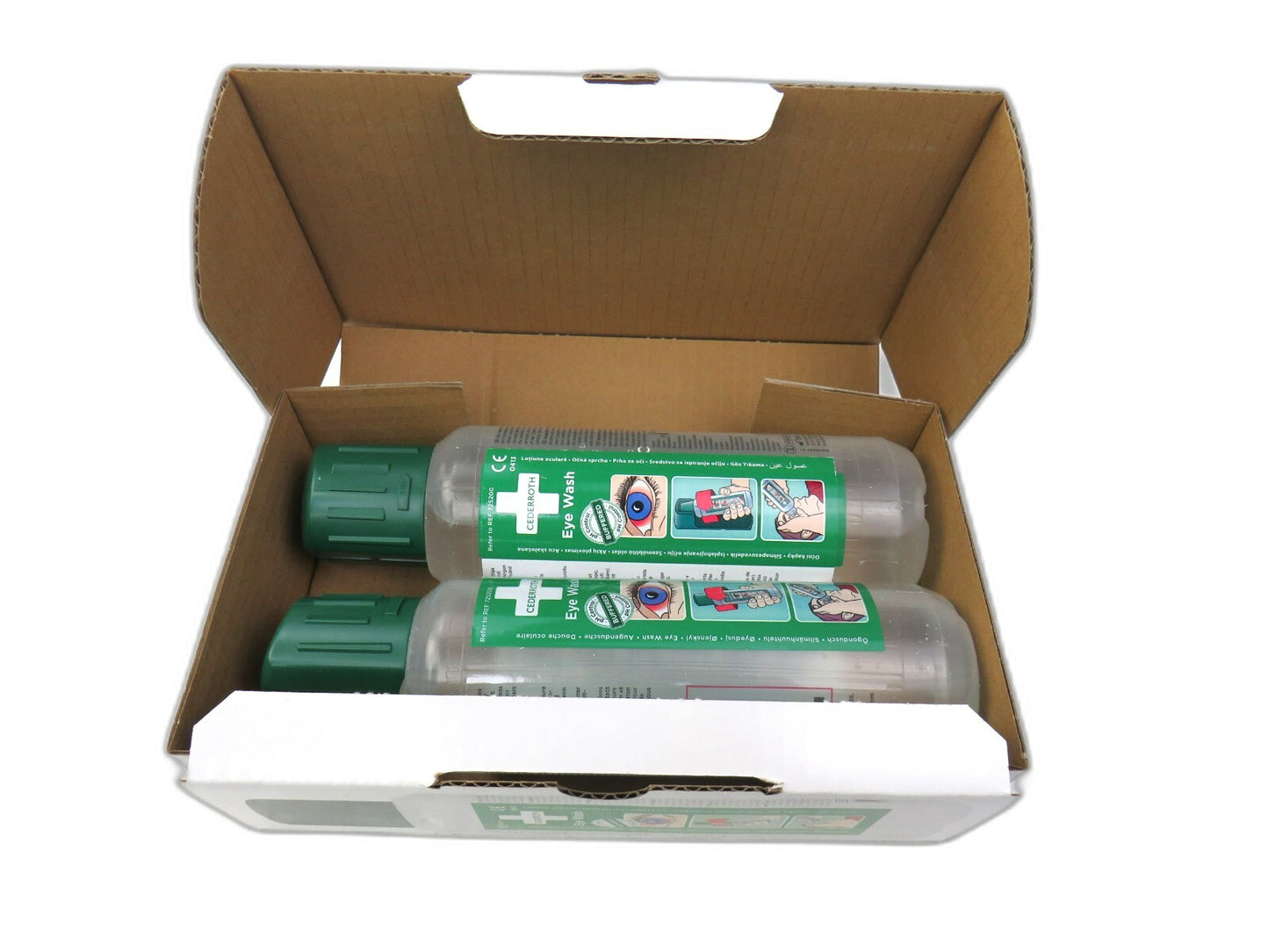 CEDERROTH 725200 2 X 500ML EYE WASH EXP 09/2027 Lot of 2 New