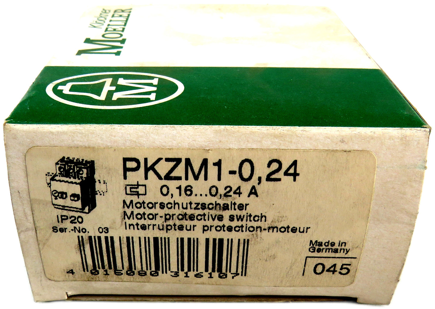 Moeller EATON pkzm1-0,24 Motor Protective Switch New