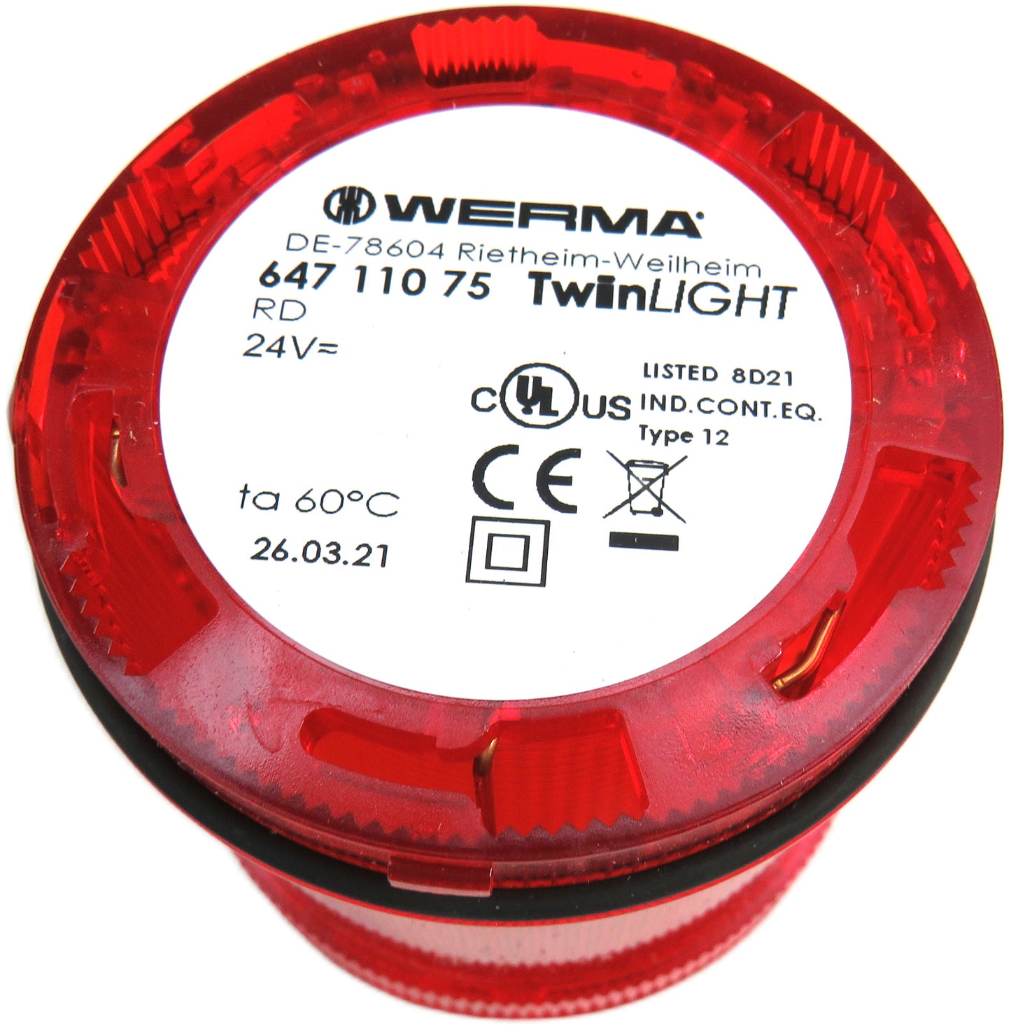 WERMA 647 110 75 64711075 TwinLIGHT Classic 24 VAC/DC New