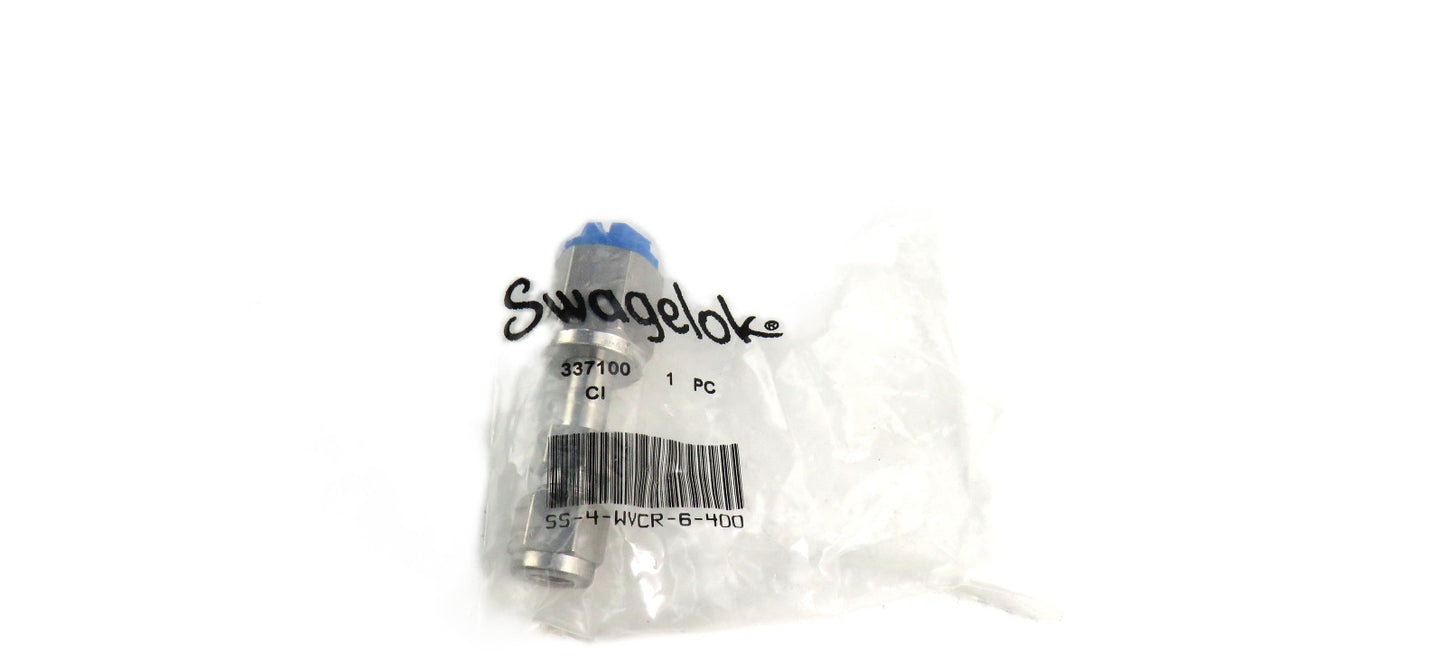 Swagelok SS-4-WVCR-6-400 Fitting Connector New