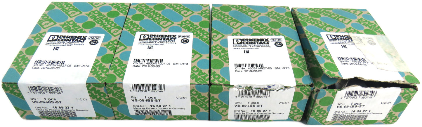 PHOENIX CONTACT 1689271 VS-09-IBS-ST Lot of 4 New