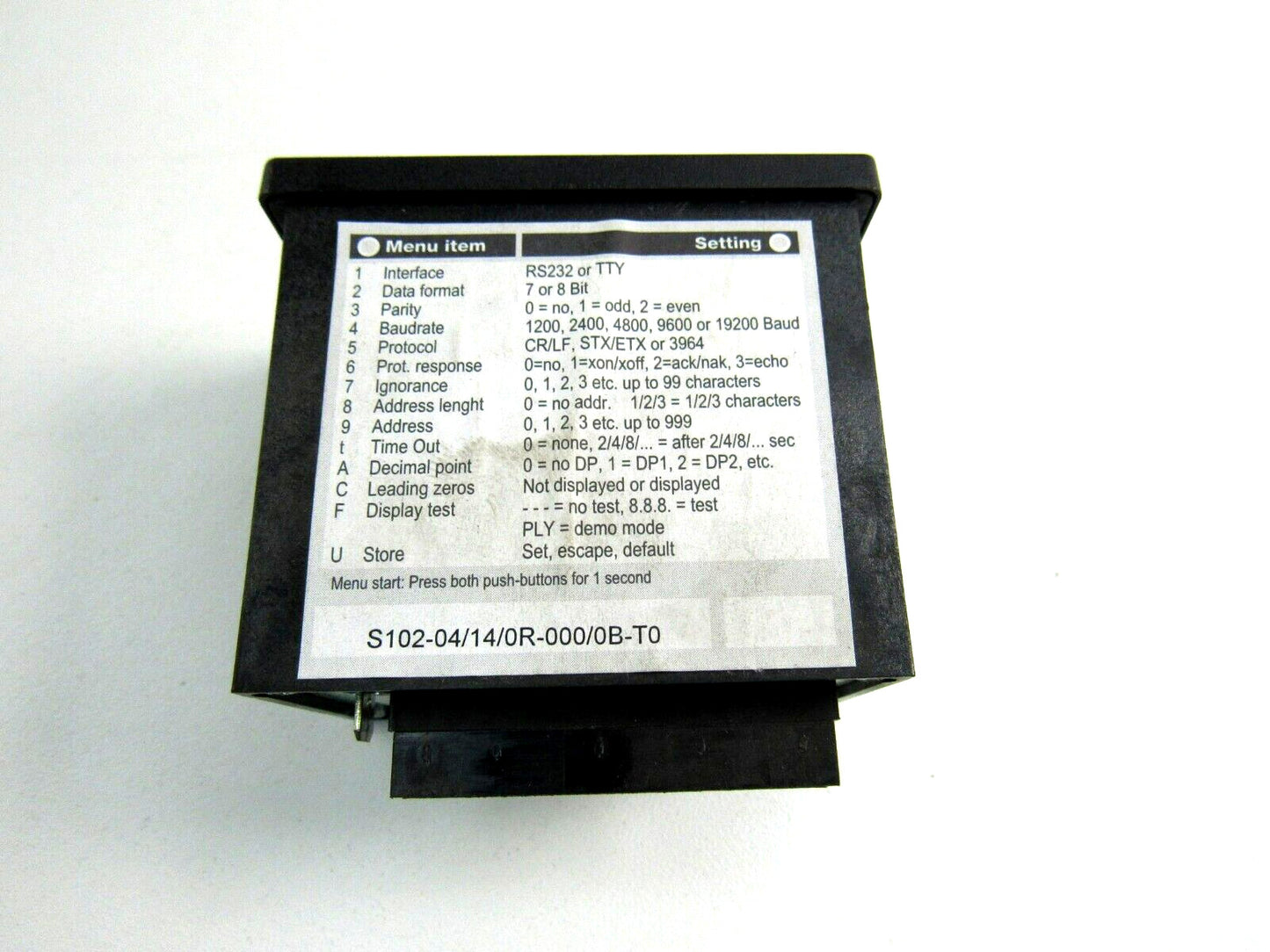 SIEBERT S102-04/14/0R-000/0B-T0 0219402 New