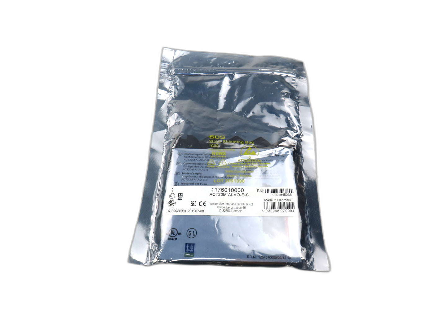 WEIDMULLER 1176010000 ACT20M-AI-AO-E-S Signal isolator / CONVERTER New