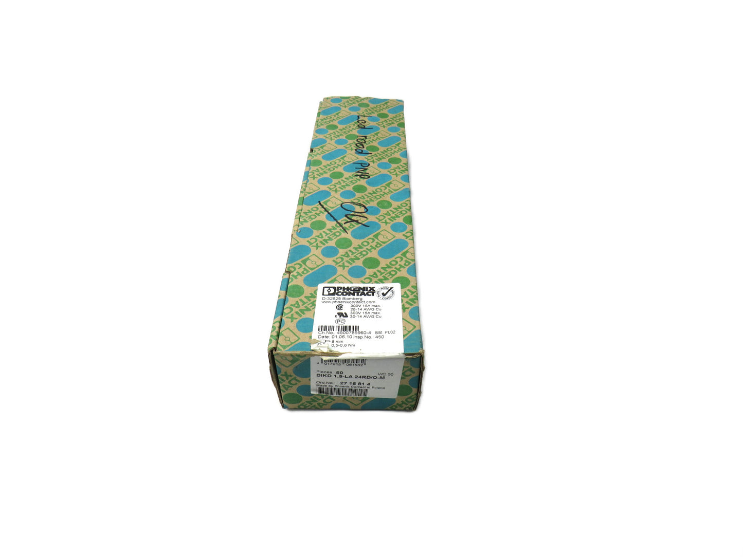 Phoenix Contact 2715814 DIKD 1,5-LA 24/RD/O-M DIKD 1,5-LA 24RD/O-M Lot of 34