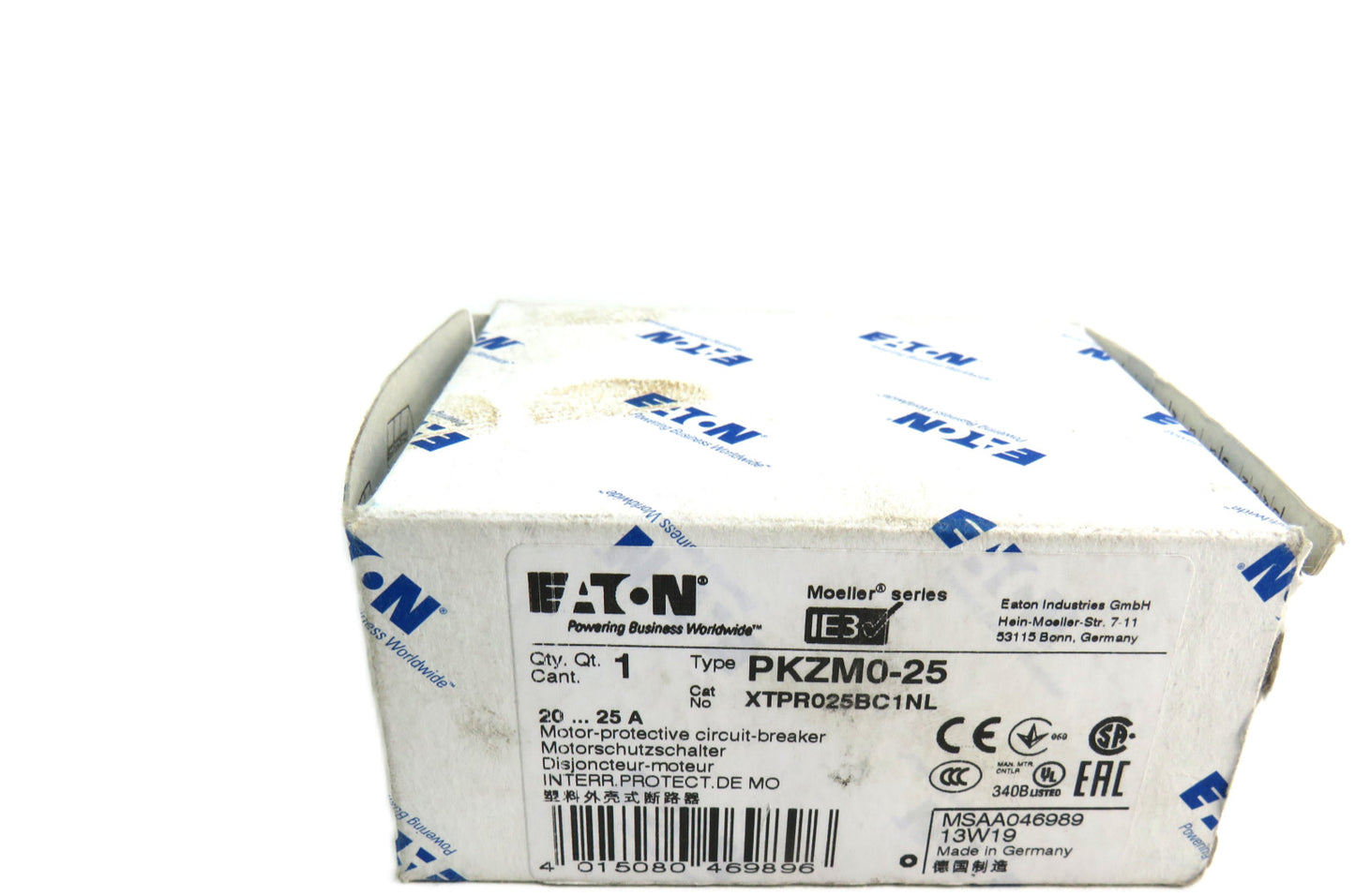 EATON PKZM0-25 MOTOR PROTECTIVE CIRCUIT BREAKER New