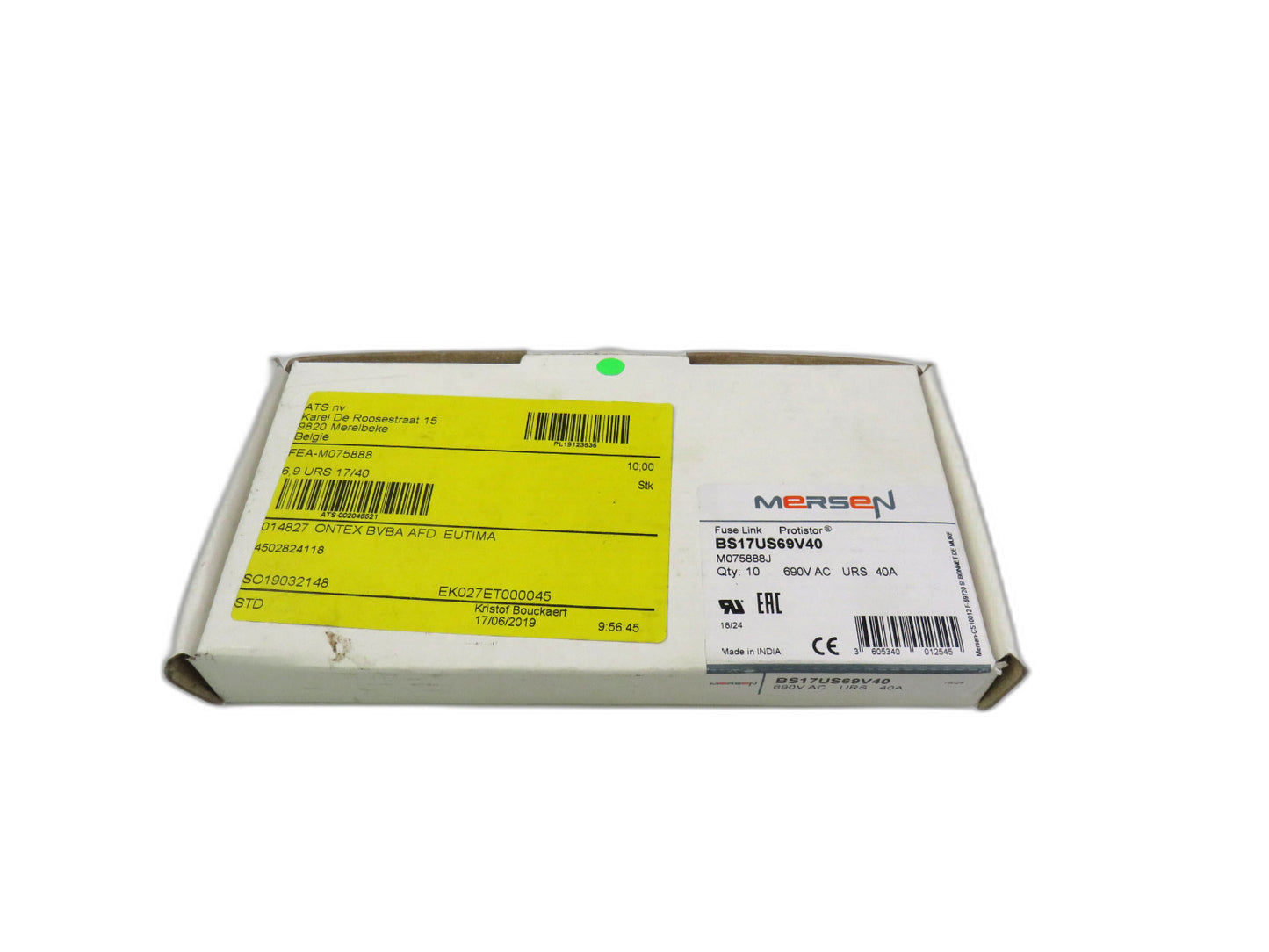 MERSEN BS17US69V40 FUSE LINK PROTISTOR Lot of 10 New