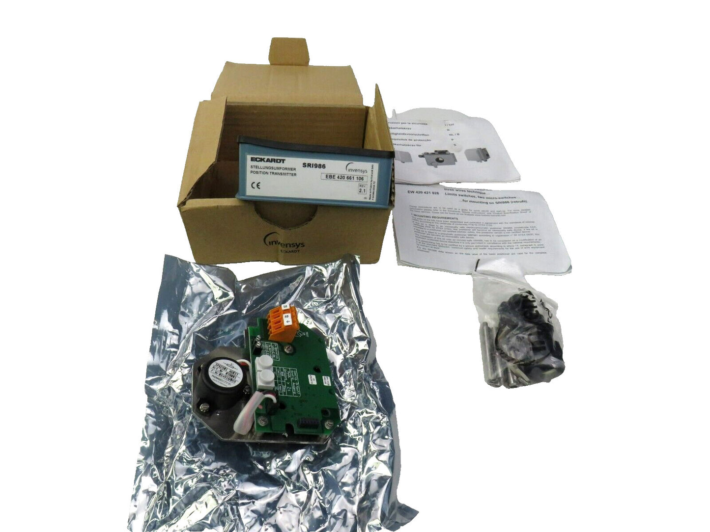 ECKARDT INVENSYS FOXBORO EBE KIT RECOPIE POSITION 420661106 New