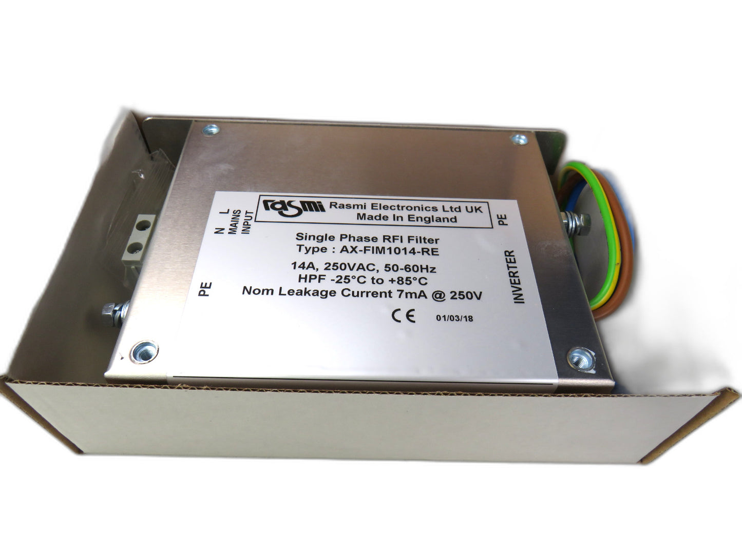 RASMI OMRON AX-FIM1014-RE , MX FOOTPRINT RFI FILTER, New