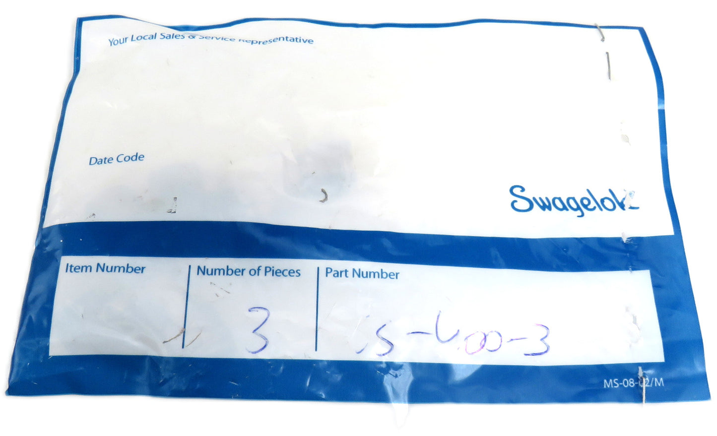 SWAGELOK SS-400-4 Lot of 2 New