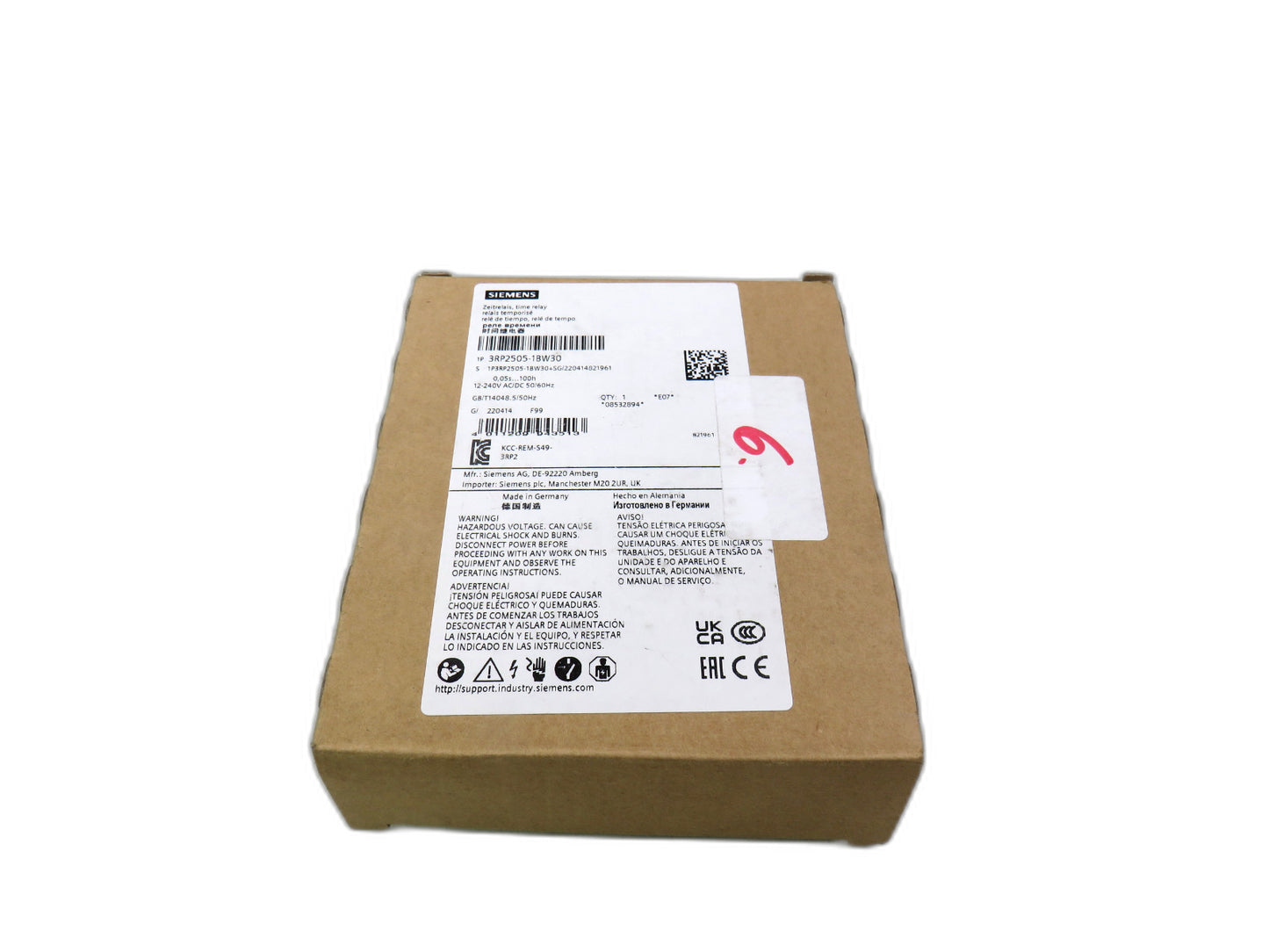 SIEMENS 3RP2505-1BW30 New