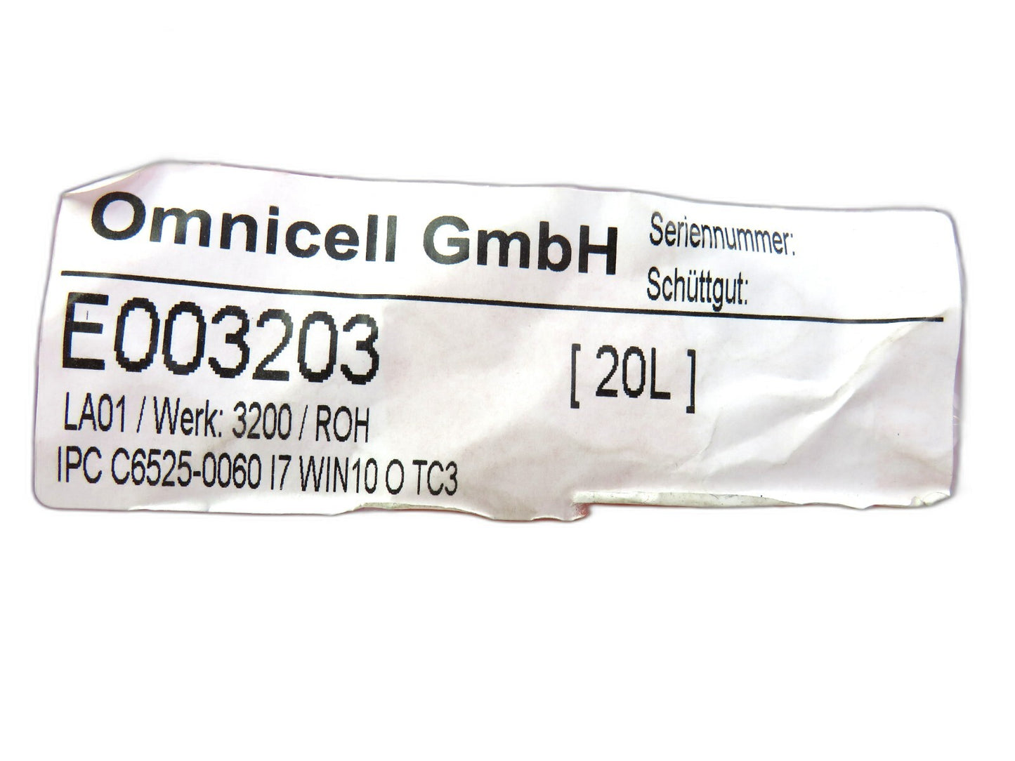 Beckhoff C6525-0060 i7 Win10 w, o TC3 New