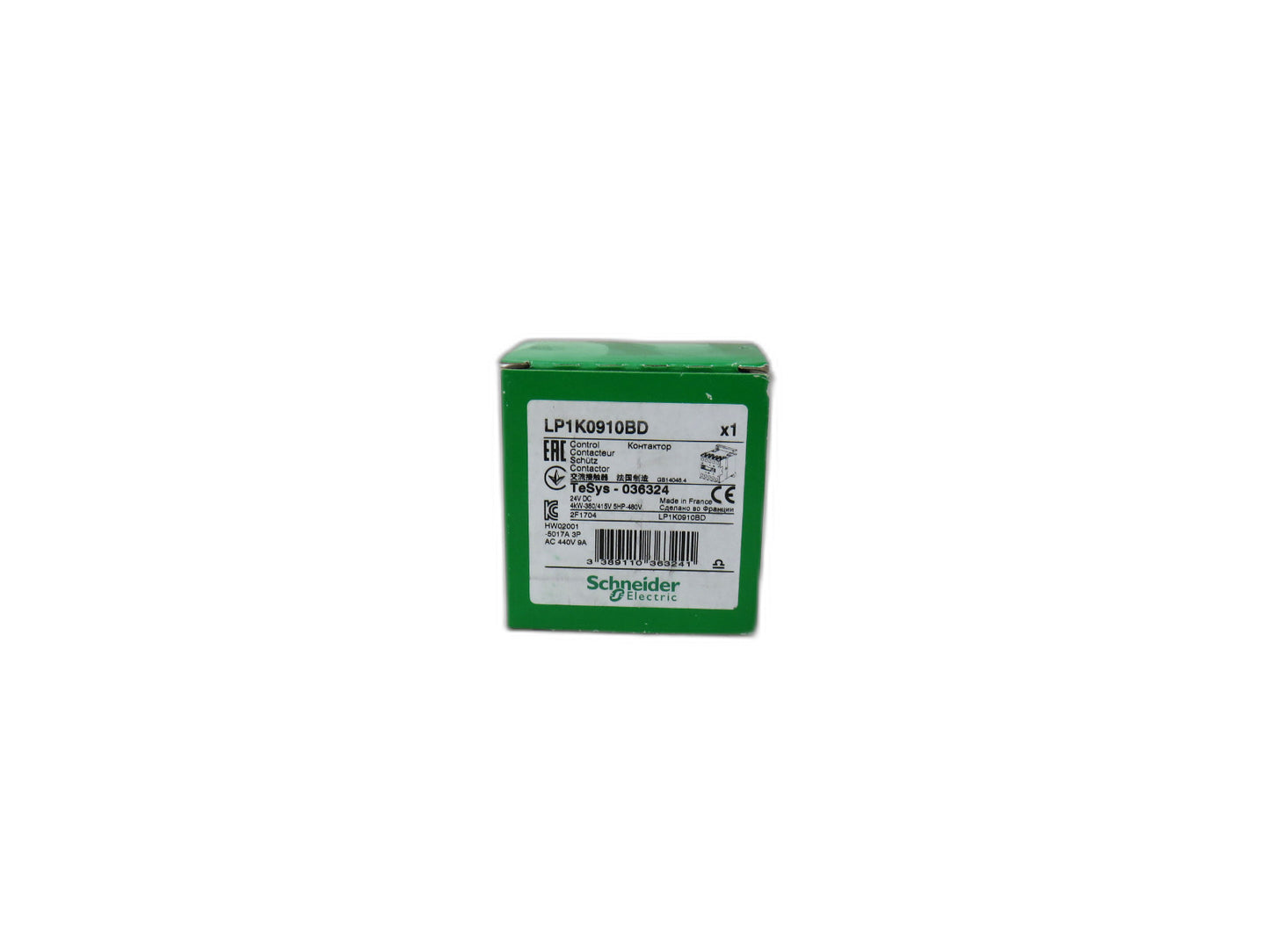 SCHNEIDER LP1K0910BD LP1K0910BD CONTACTOR, New