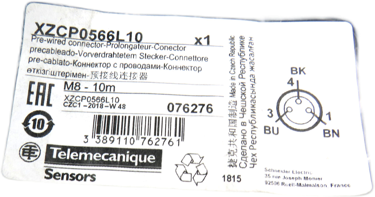TELEMECANIQUE XZCP0566L10 connector cable New
