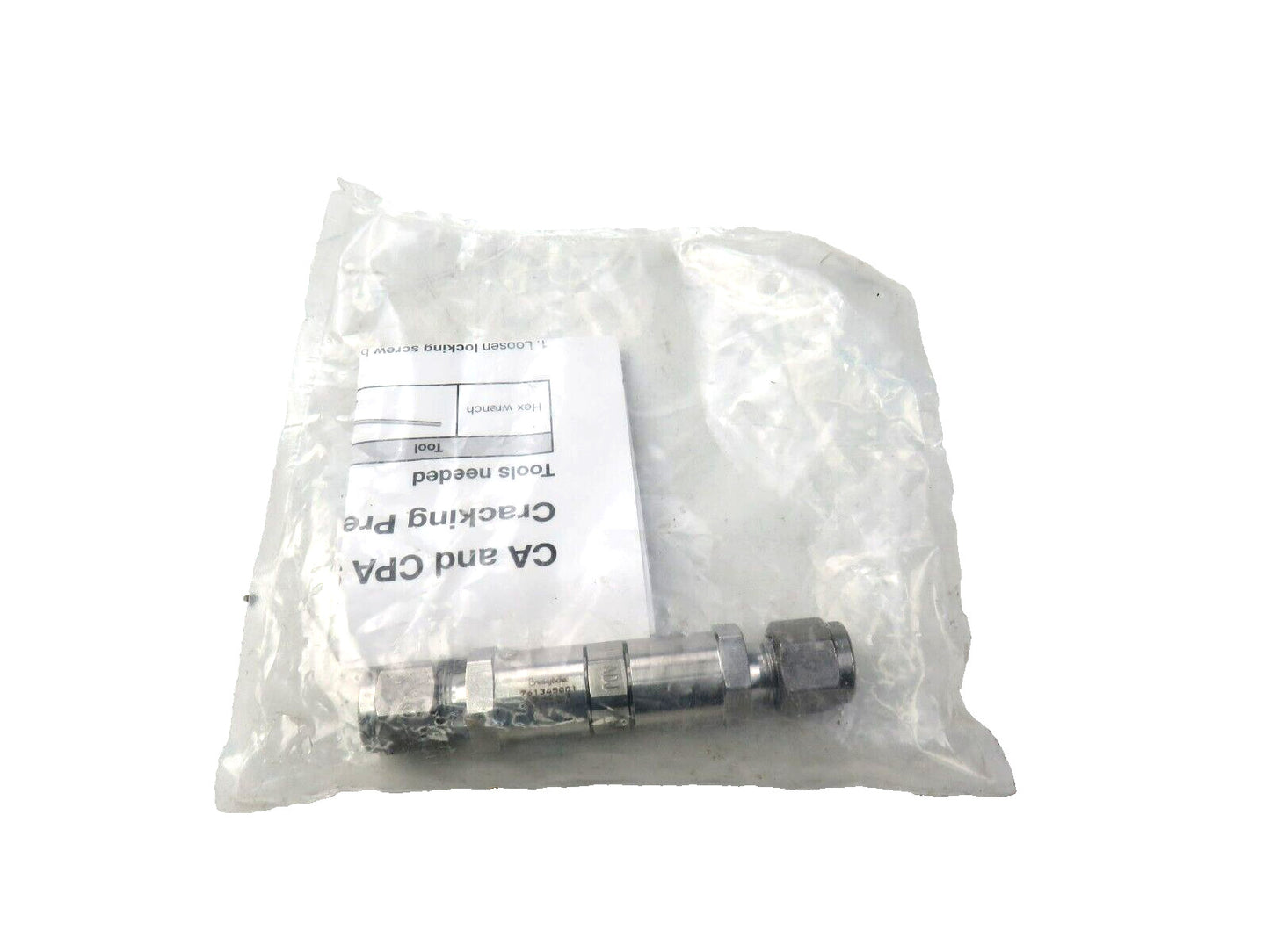 SWAGELOK SS-4CA-3 CHECK VALVE New