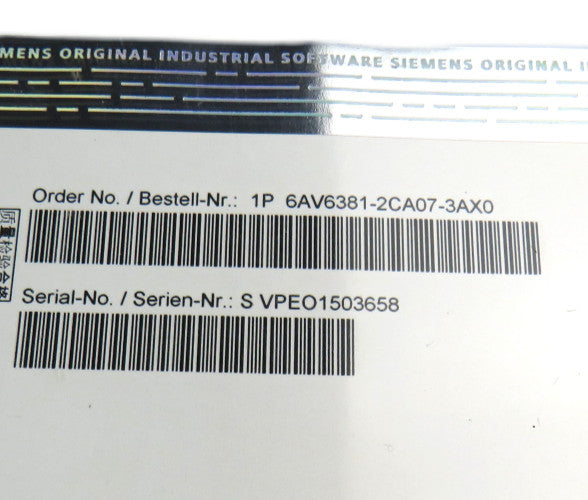 SIEMENS 6AV6381-2CA07-3AX0 SIMATIC WinCC V7.3 Runtime Client (RT client) New
