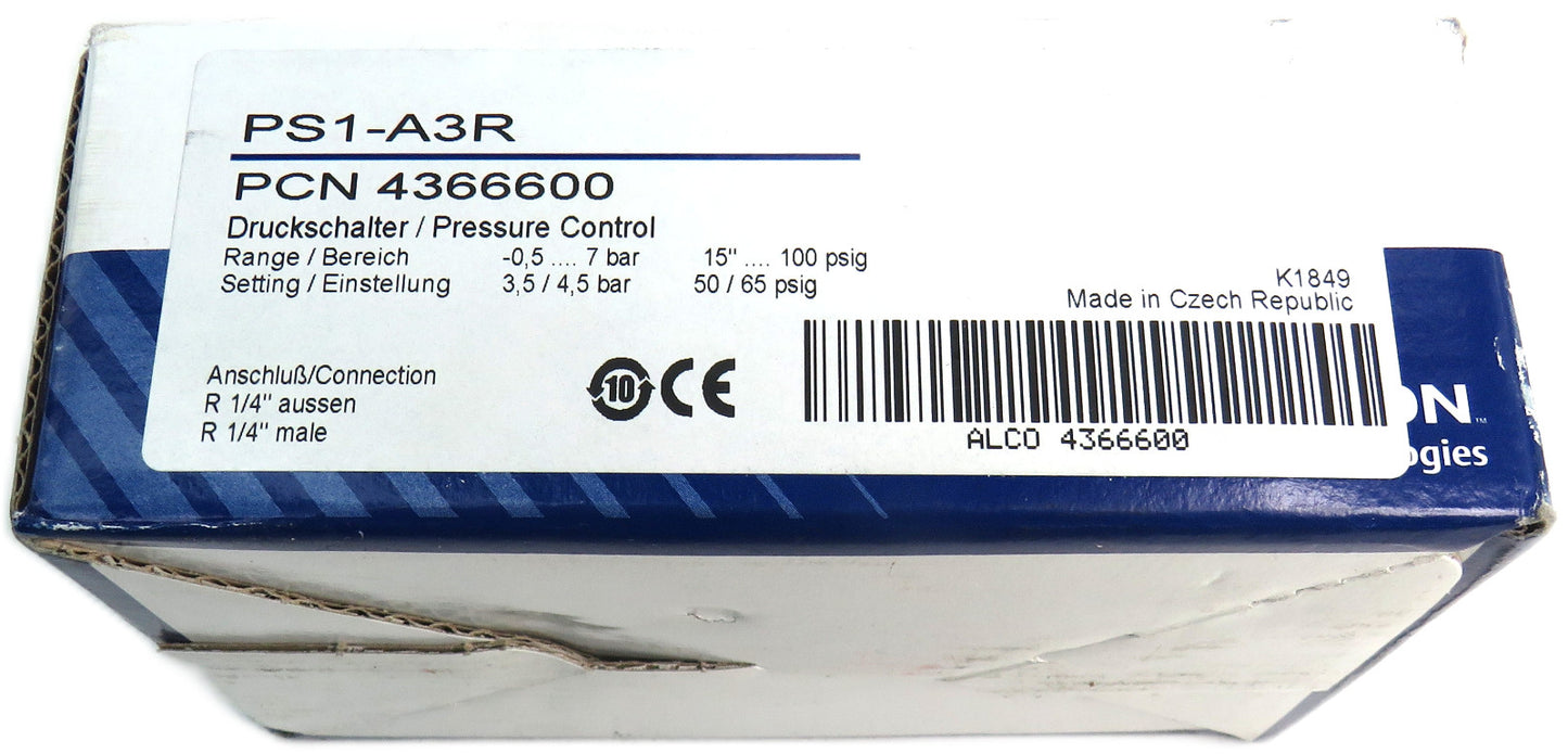 EMERSON PS1-A3R Alco Emerson Pressure Control New