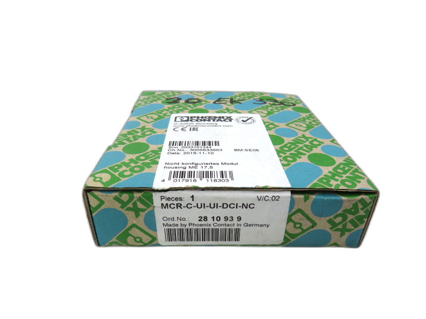 Phoenix Contact 2810939 MCR-C-UI-UI-DCI-NC New