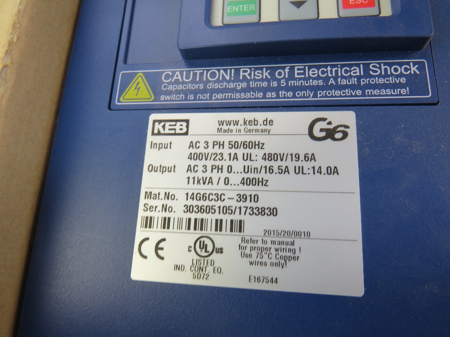 KEB 14G6C3C-3910 New