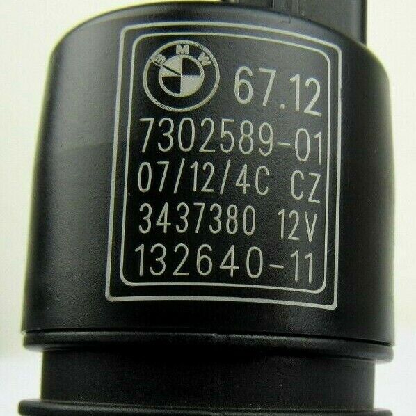 Genuine Original BMW WASH PUMP/FLUID CONTAINER PN:67127302589