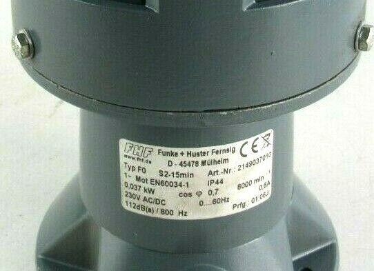 Funke + Huster 2149037010 Motor siren grey 112dB Siren 230V AC / DC F0 230VAC F0