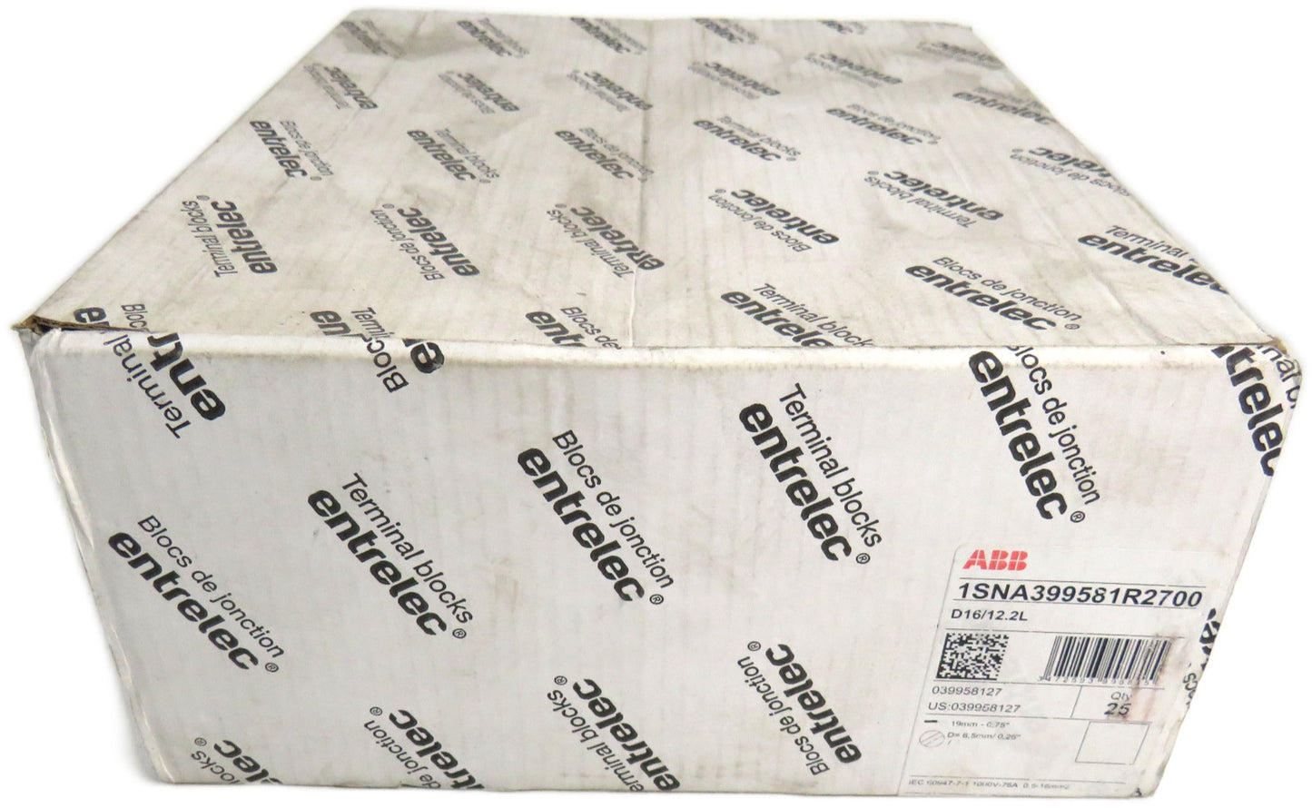 Entrelec ABB 1SNA399581R2700 16mm² D16/12.2L Lot of 25 New