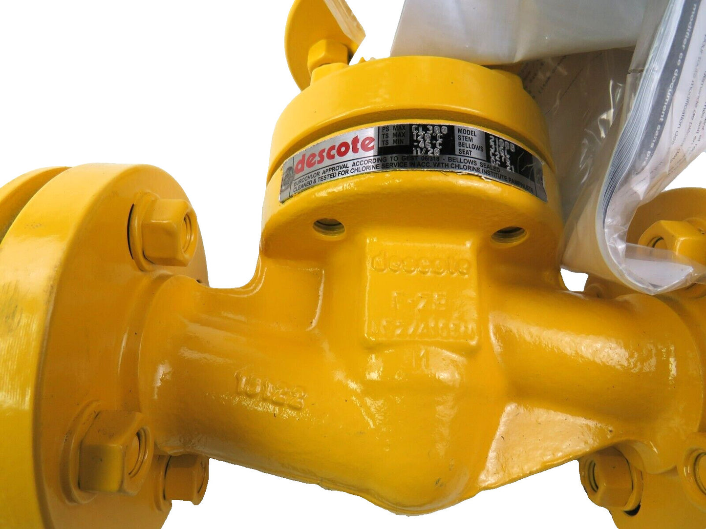 DESCOTE 2100B 1" 300# SEALED GLOBE VALVE New