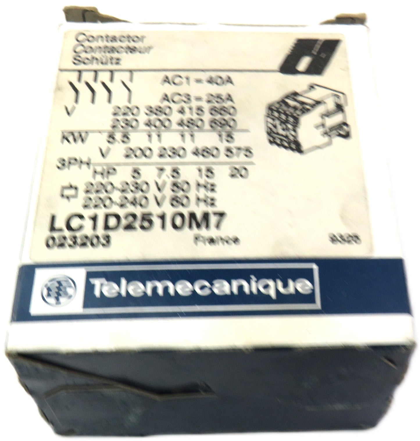 TELEMECANIQUE LC1D2501M7 LC1 D2501M7 New
