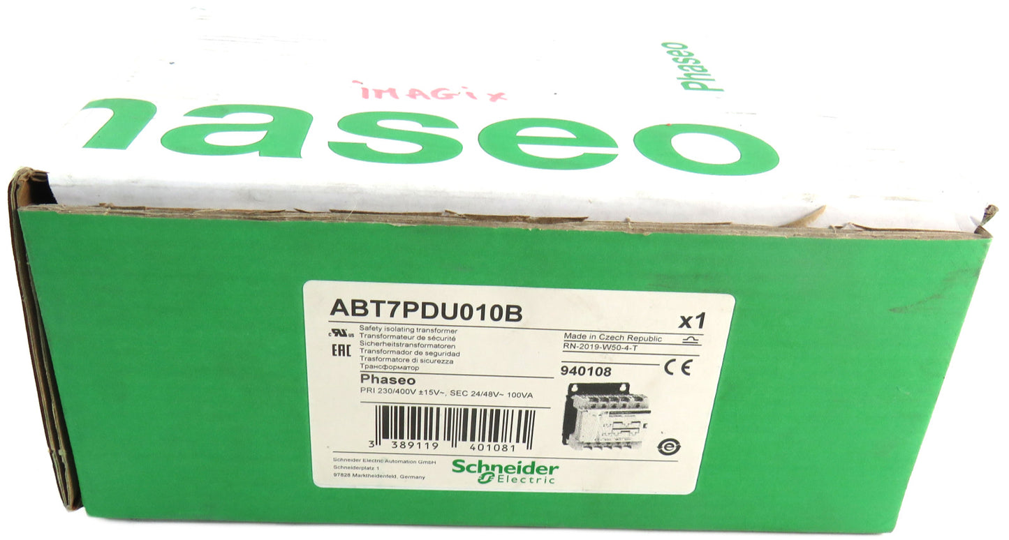 SCHNEIDER ELECTRIC ABT7PDU010B SAFETY ISOLATING TRANSFORMER New